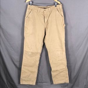 Carhartt Flannel Lined Work Pants 36x34 (033)